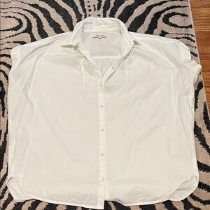 Madewell White Button Down Shirt